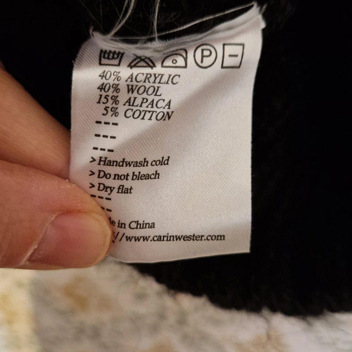 Svart stickad tröja/klänning från Carin Wester - 3