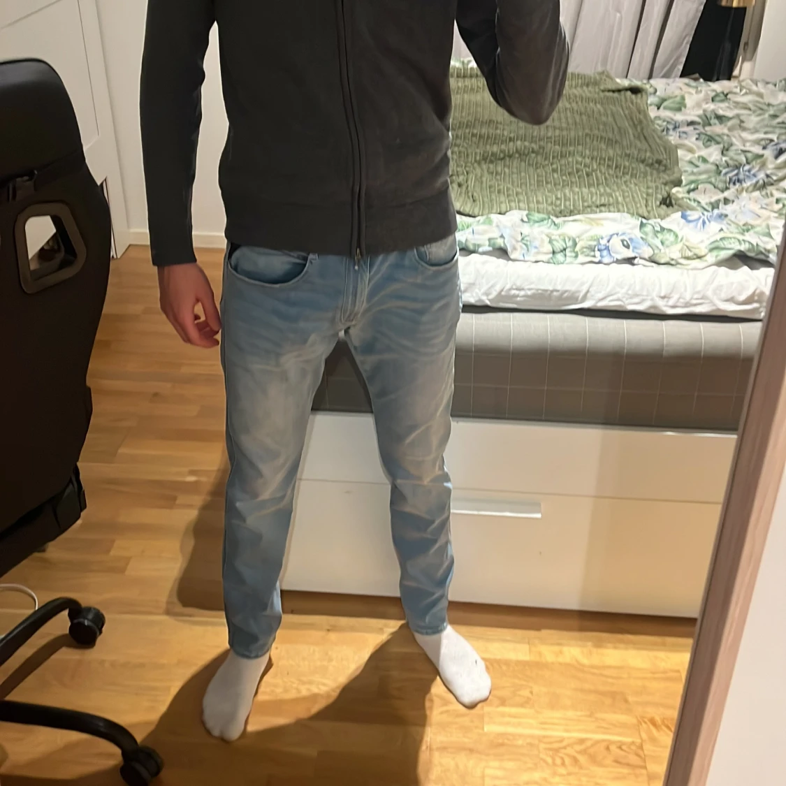 Replay Anbass ljusblå jeans herr