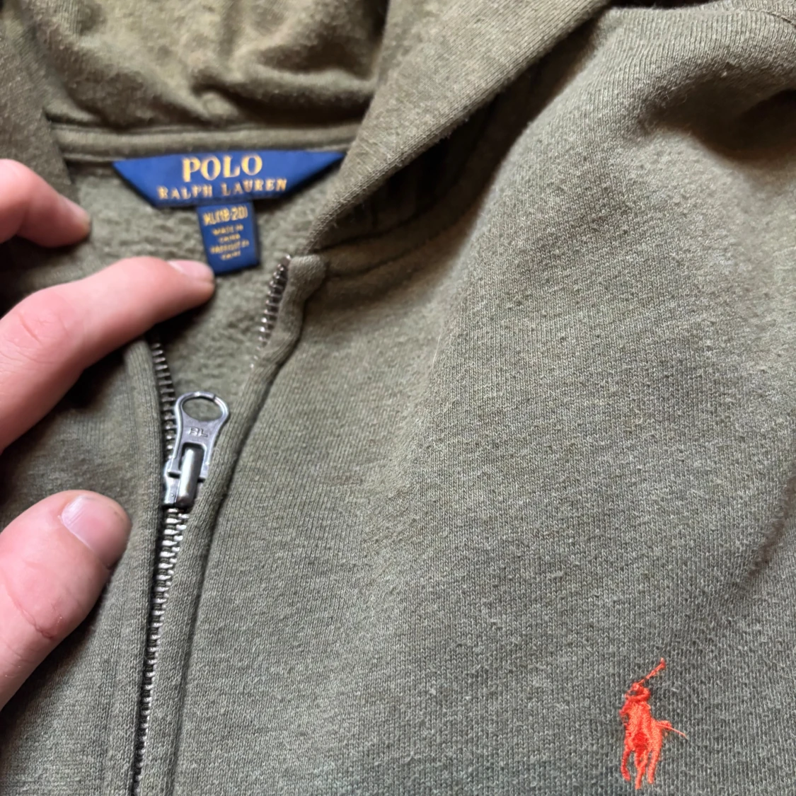 Olivgrön hoodie från Polo Ralph Lauren - 1