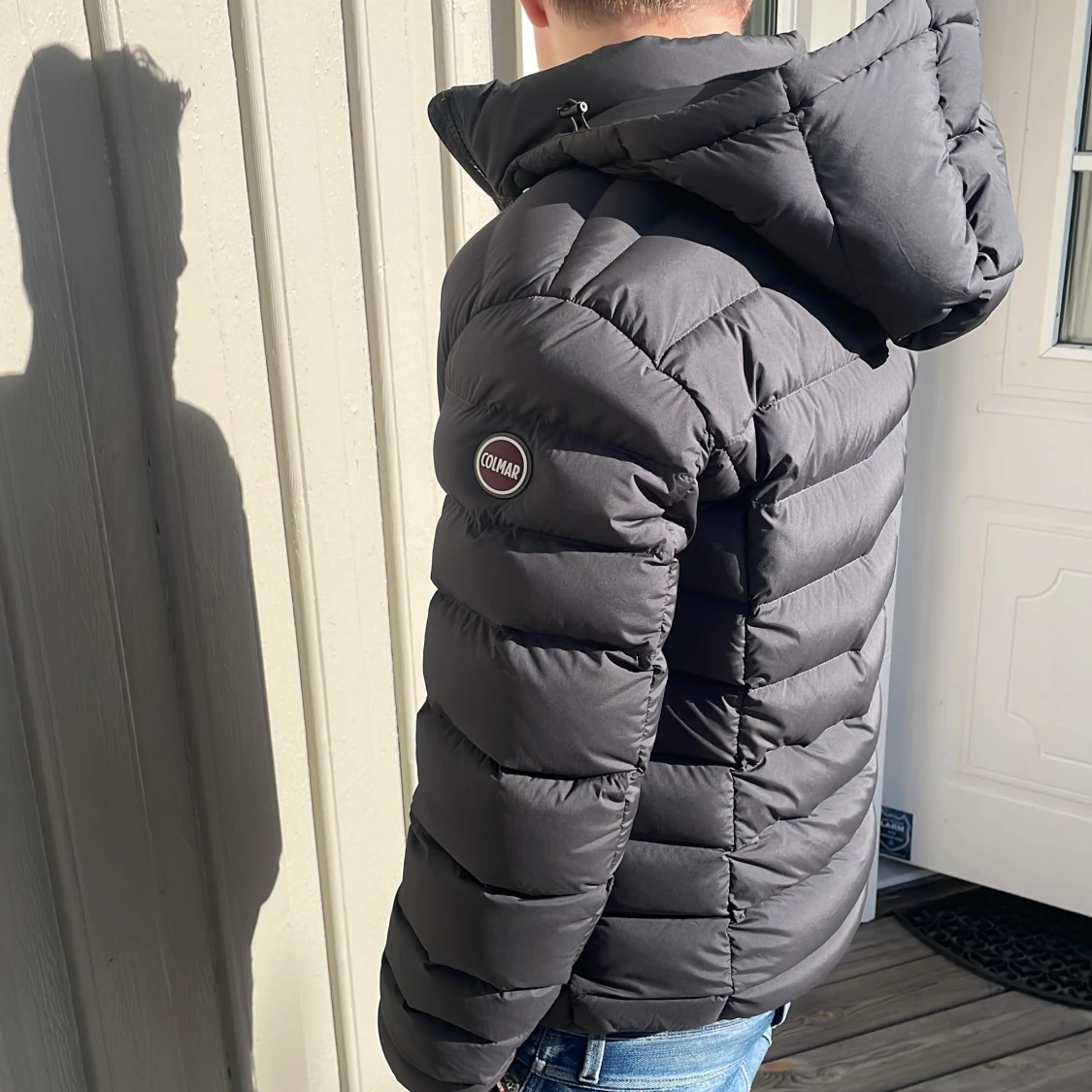 Svart Colmar pufferjacka med huva - 3