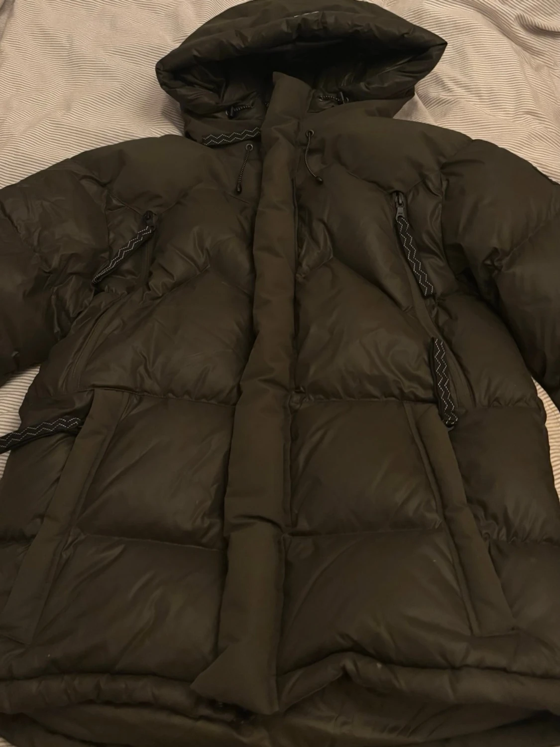 Mörkgrön/gråish pufferjacka Mountain Works S - 4