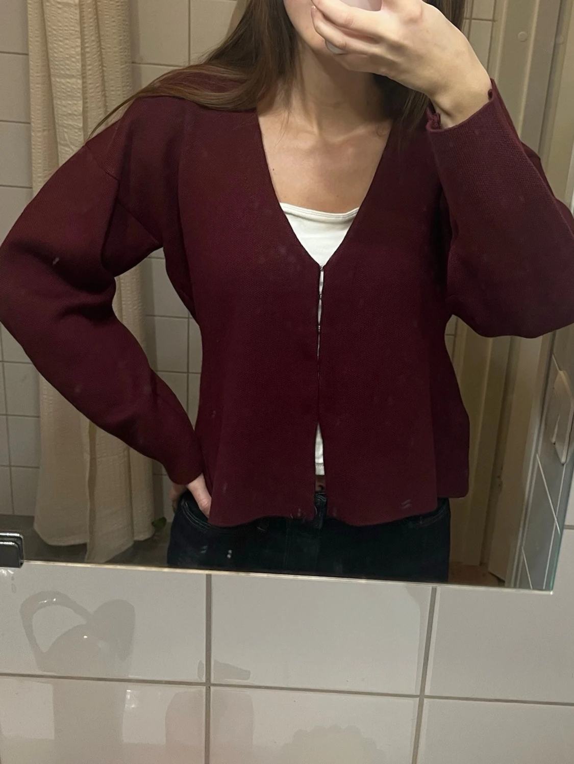 Vinröd tröja - 3