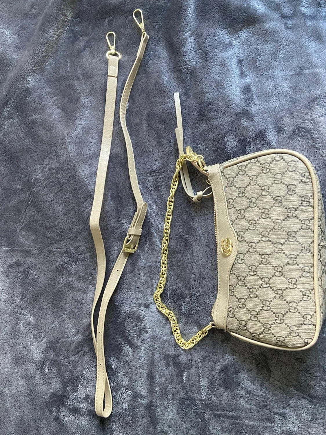 Beige axelremsväska från Gucci - 3