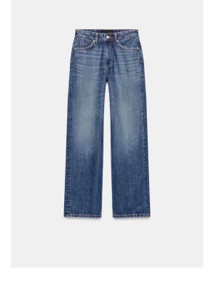 Blåa Zara jeans - Jättesnygga mörkblåa high waist jeans från Zara, helt ny köpta! 