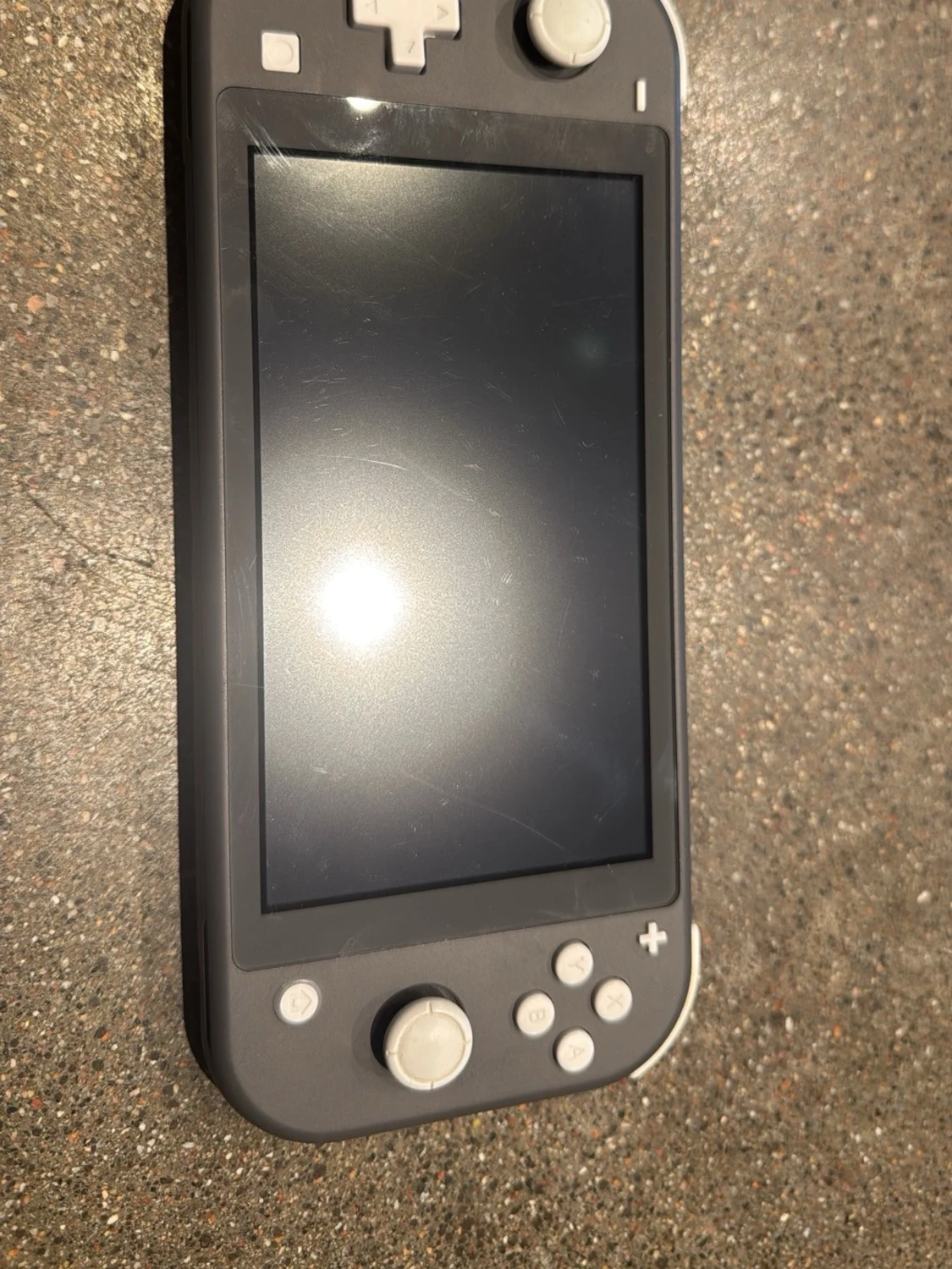Grå Nintendo Switch Lite konsol