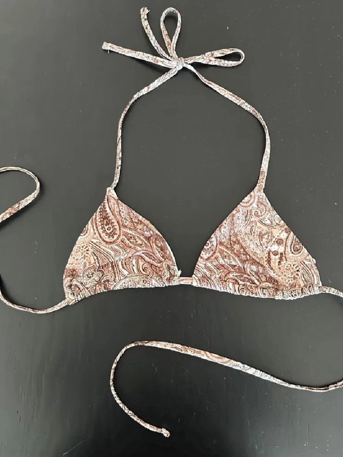 Brun paisley bikiniöverdel 