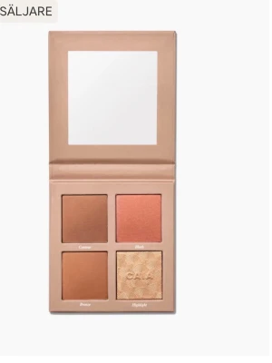 Caia palette classy - Snygg rougepalett med fyra olika nyanser: en varm brun contour, en persikorosa blush, en bronzer och en skimrig highlighter. Paletten har spegel i locket och fyrkantiga puder i matta och skimriga finishar. Perfekt för att skapa en fräsch look. ENDAST TESTAD OCH SÄLJS PGA ATT DEN ÄR FÖR MÖRK