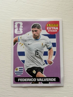 FIFA Panini Extra Sticker - Säljer Federico Valverde Extra sticker från detta VM 2026🤍⚽️🇺🇾Pris kan ändras