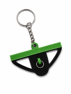 Jockstrap nyckelring - Ge dina nycklar lite mer personlighet med denna unika jockstrap-inspirerade nyckelring! Perfekt för dig som gillar en lekfull design, pride, läder- och fetishkultur eller bara vill ha en rolig och annorlunda accessoar.