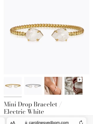 SÖKER!! Något av dessa Drop armband guld med kristaller - Söker någon av dessa armband från carolineswedbom♥️
