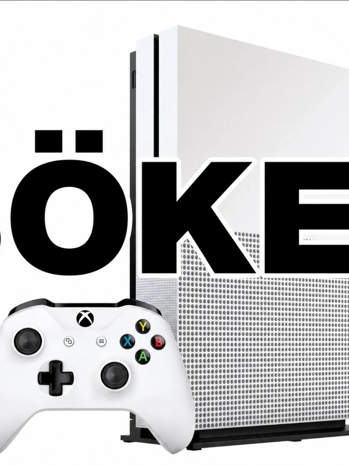 Söker Vit Xbox One S konsol med handkontroll