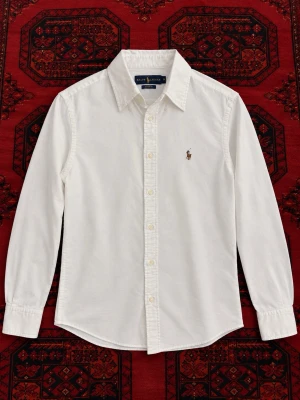 Ralph Lauren skjorta - vit - Skick 8/10 | flerfärgad logga vilket är en gammal och efterfrågad modell | storlek : EU M | passform : custom fit | tvättas och fräschas upp innan frakt! 🤝💯