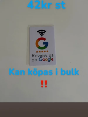  Google NFC kort för recensioner - Google NFC review kort. Säljes enkelt till olika företag och olika butiker. Kan köpas i bulk 💪     Skriv privat för fler frågor ✅