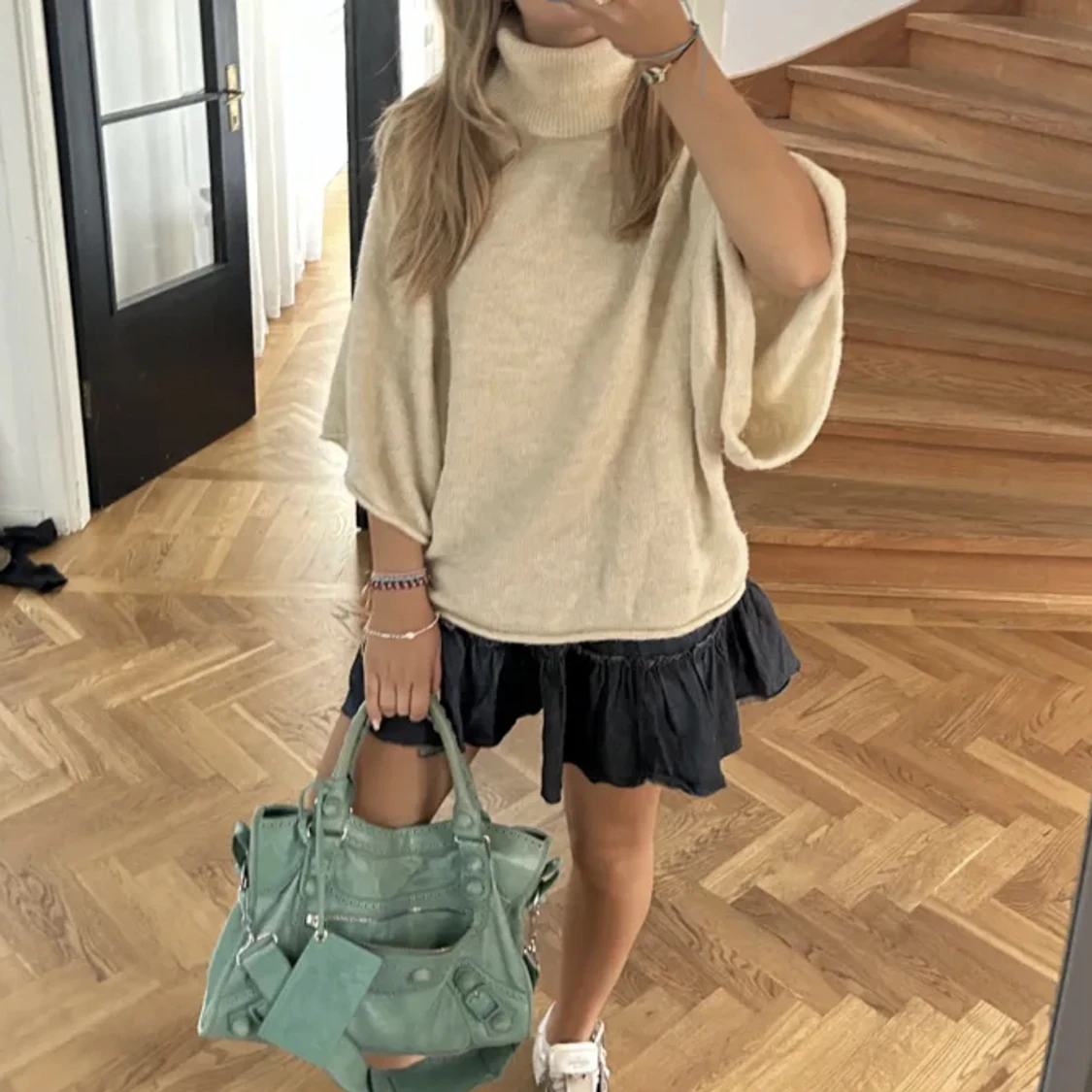 Zara stickad trekvartsärmad tröja - 91