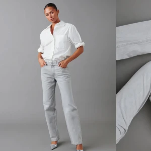 low straight jeans - Säljer mina Gina Tricot low straight jeans eftersom dom inte kommer till användning. Jag har vanligtvis storlek 38 men dessa är i storlek 40 och sitter bra på mig. Bra skick!💓