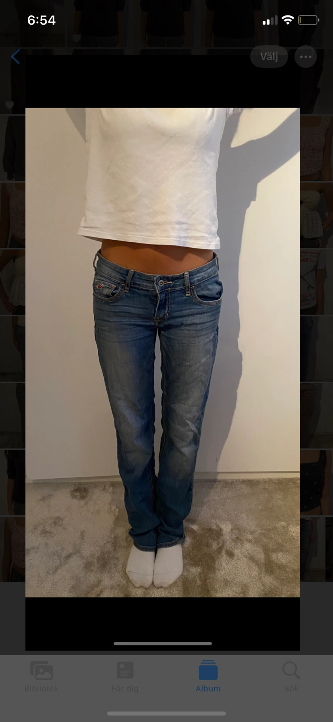 Lågmidjade jeans