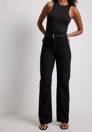 Svarta jeans - Använda en gång, inga defekter!