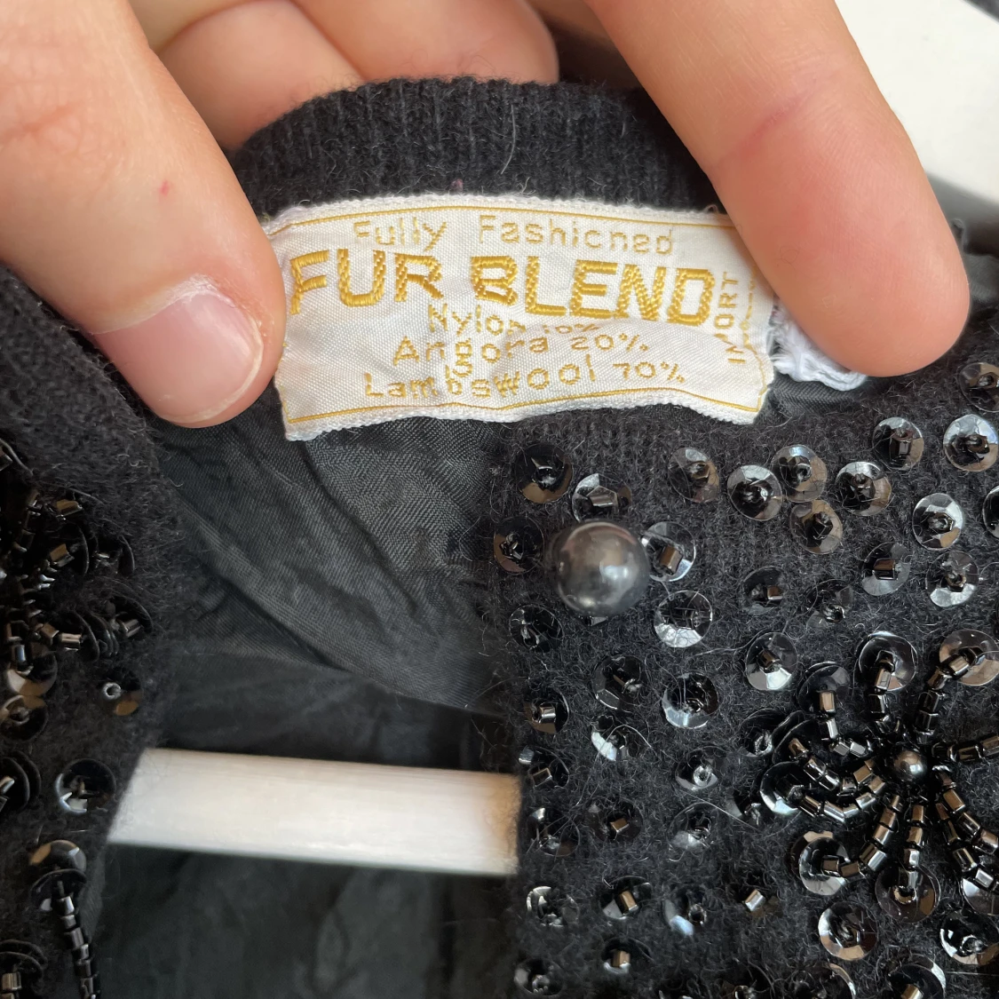 Kofta i ull och angora - 91