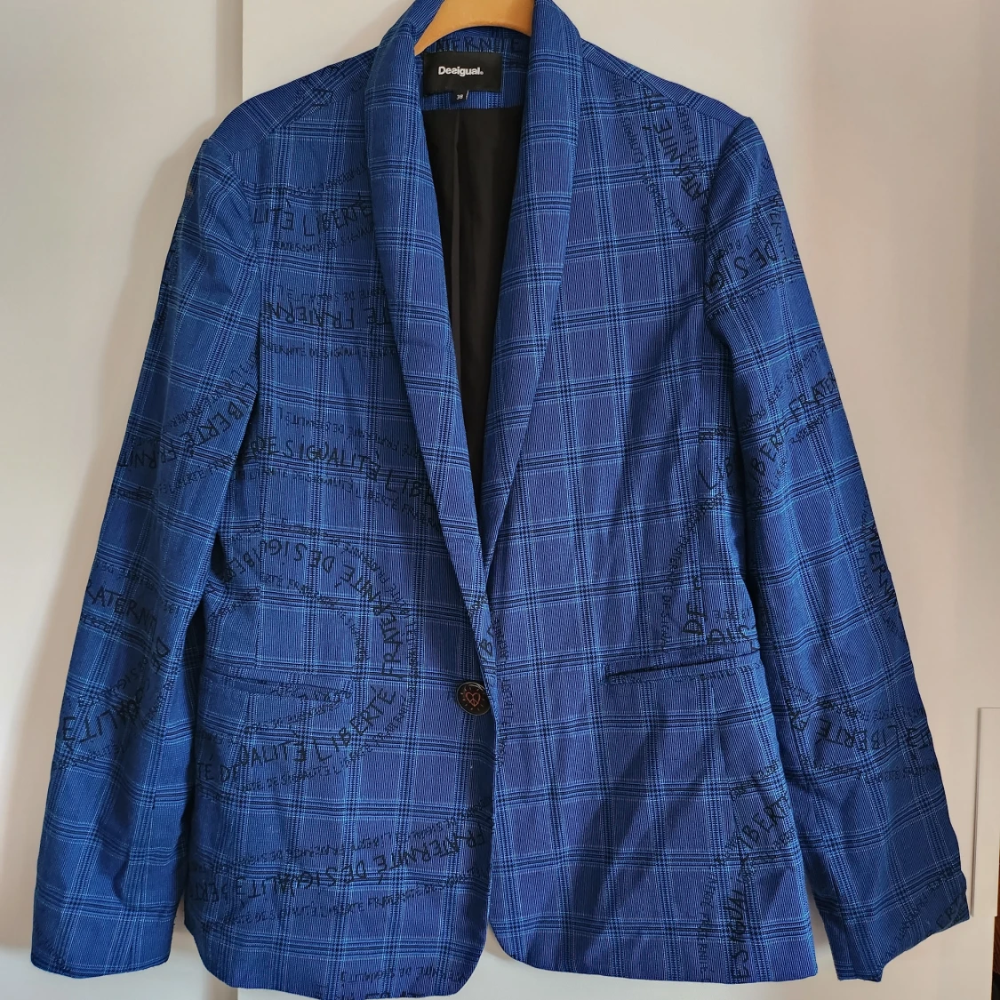 blue suit jacket from desigual 