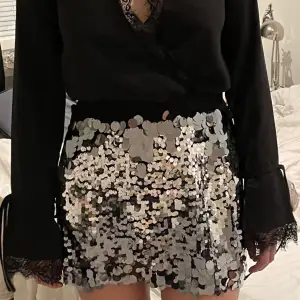 Glittrig kort kjol från Zara, använd q gång 