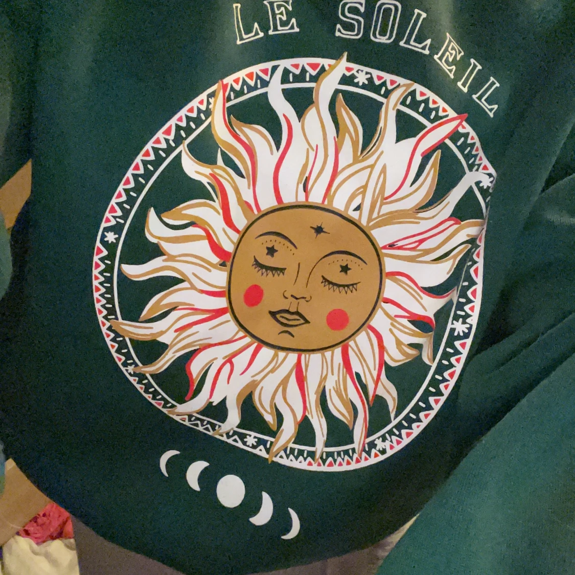 Grön sol hoodie - 91