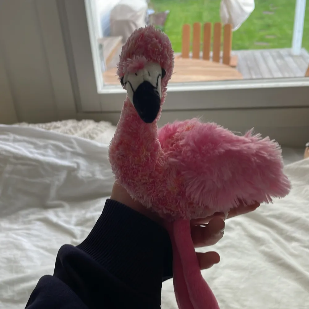  Rosa fluffig flamingo inte blivit använt så mycket . Övrigt.