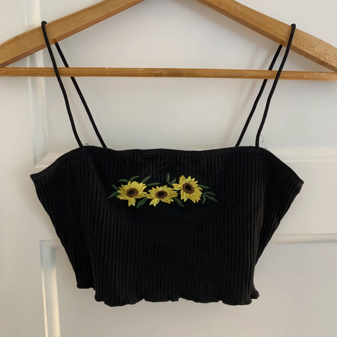 Croptop med blommor