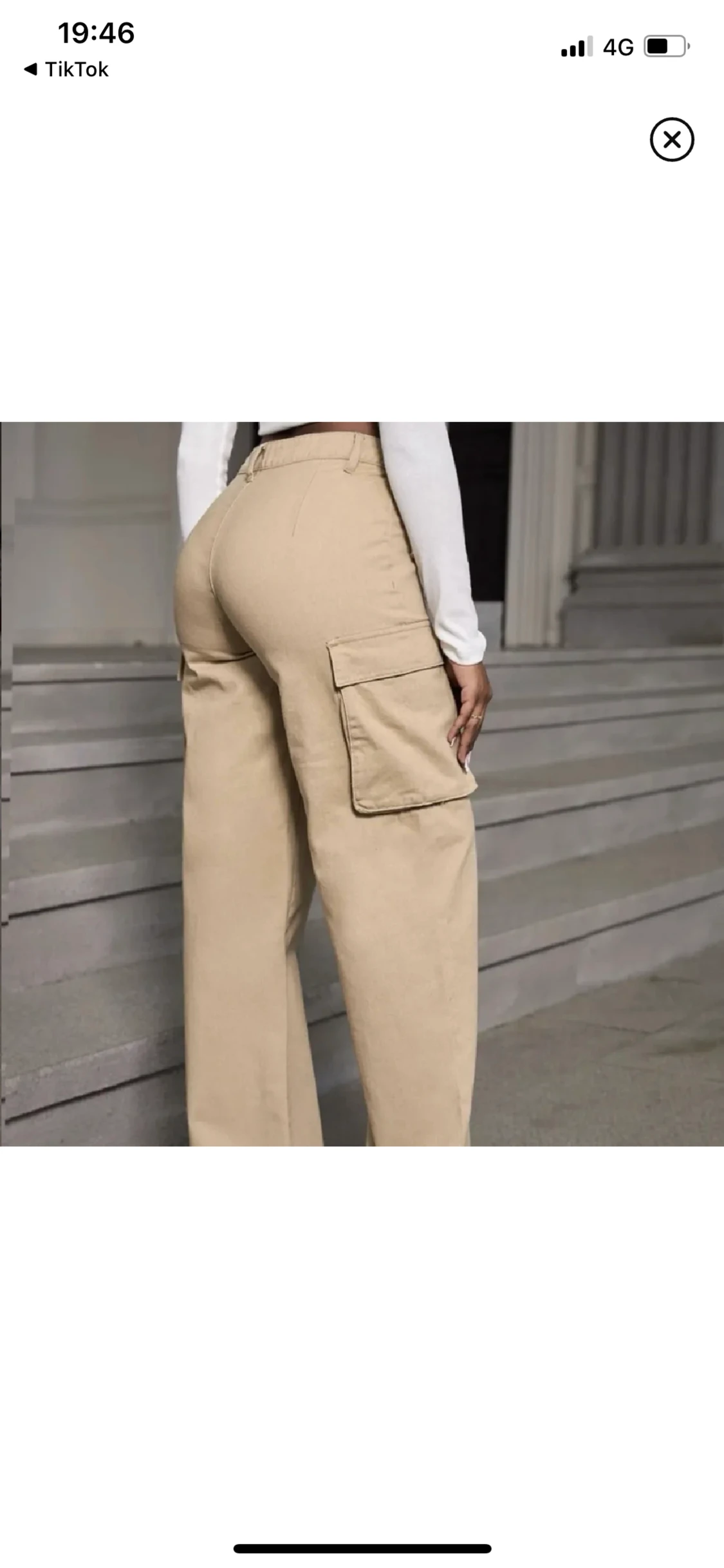 Cargo pants - beige - 90