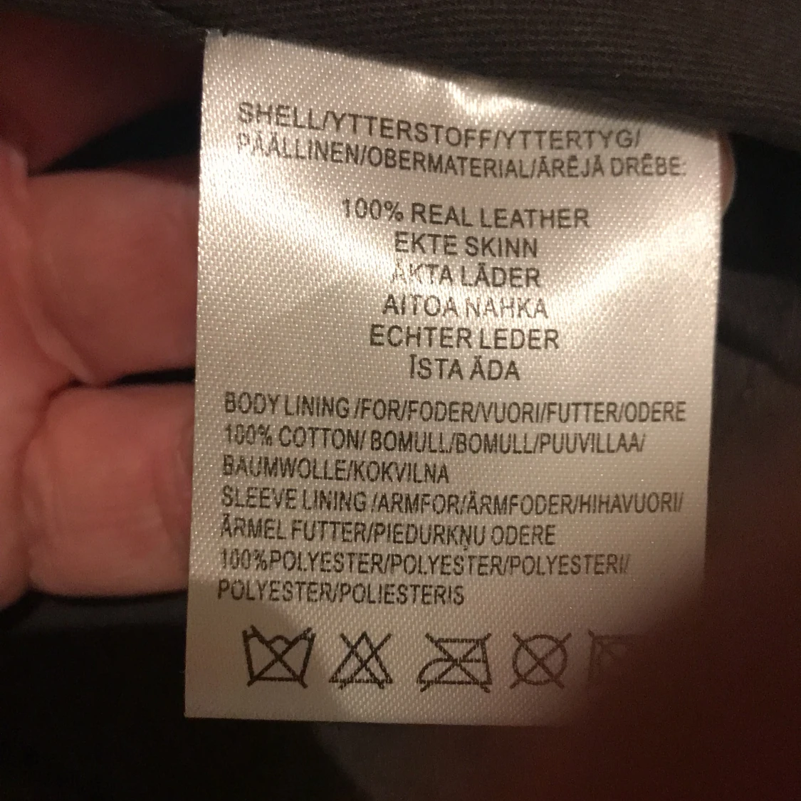 Läderjacka herr - 90