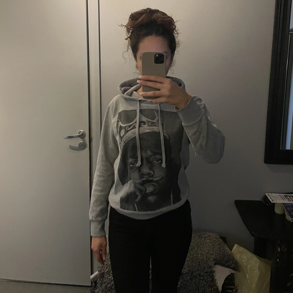 Grå Hoodie Notorious Big