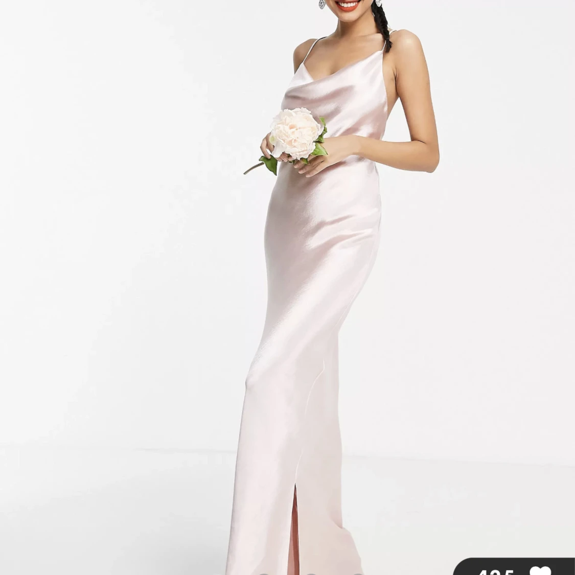 Maxiklänning puderrosa