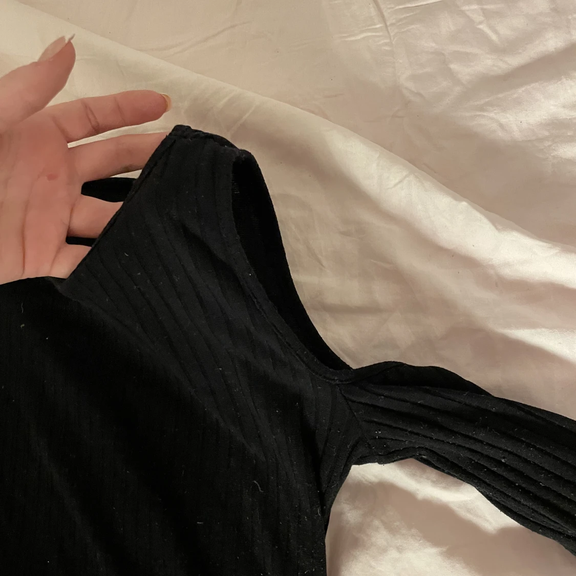 Svart långärmad topp - 90