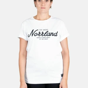 Vit Norrlands T-shirt  - Hej säljer nu min vita Norrlands T-shirt då den inte kommer till användning💗 har använt cirka 2-3 gånger💗