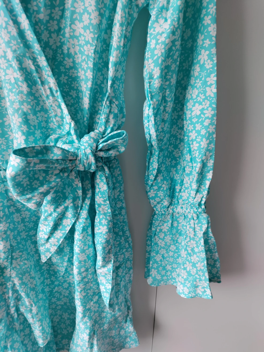 Blå blommig playsuit - 91