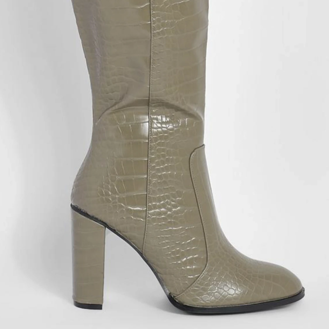 Gröna boots med klack - 91