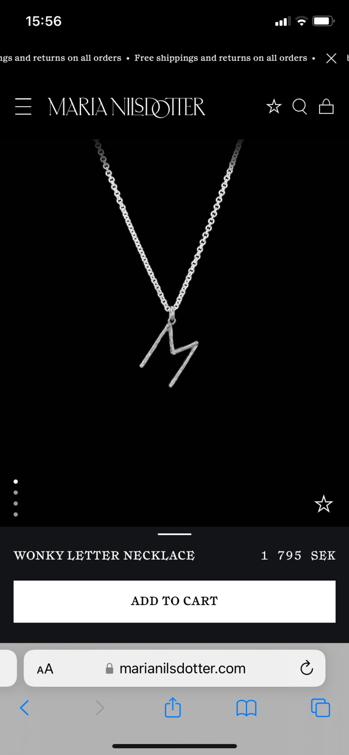 Maria Nilsdotter halsband 