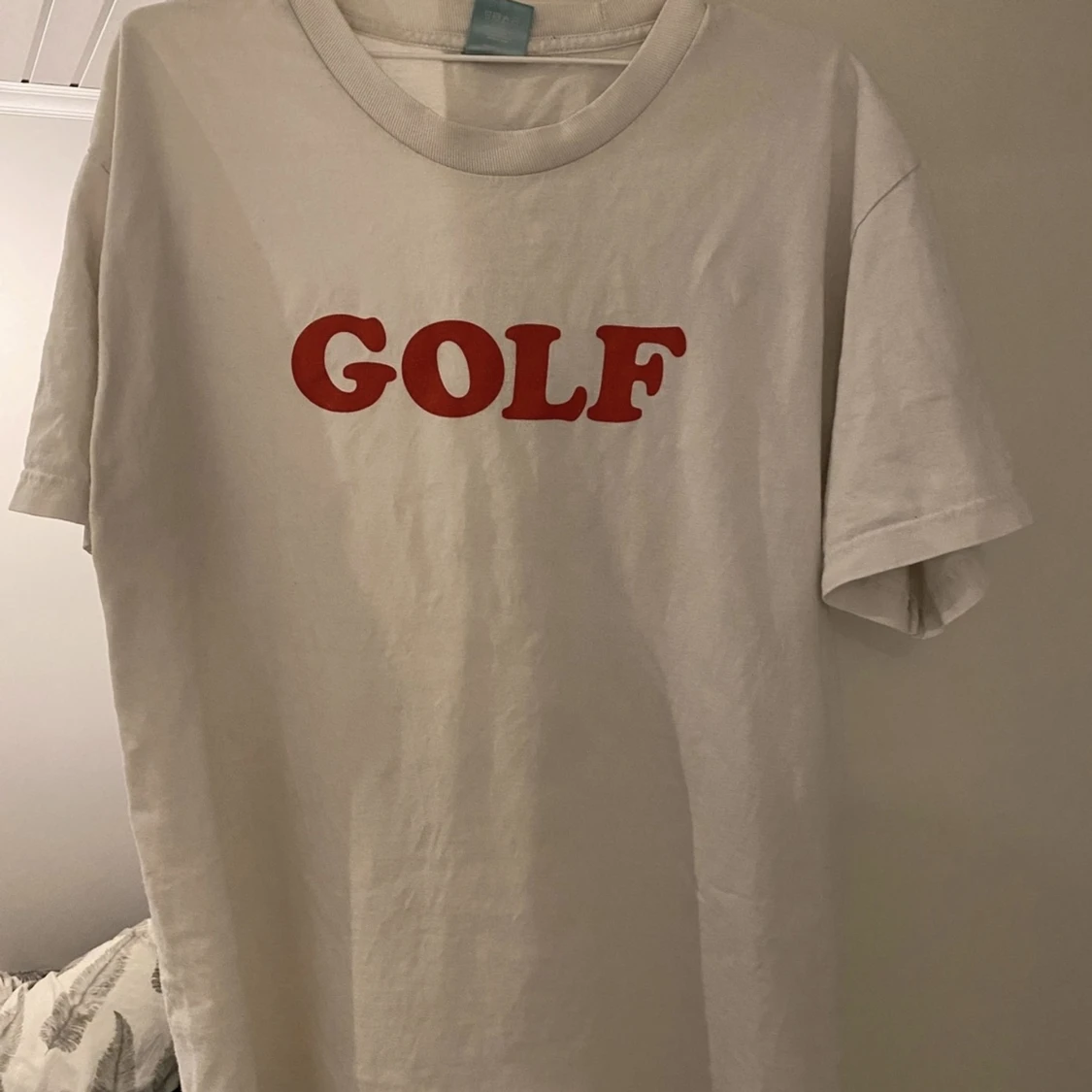 Golf wang red logo tee