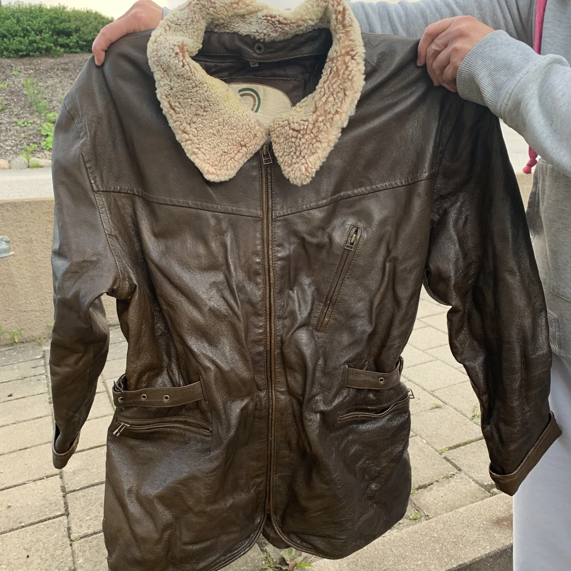 Skinnjacka äkta skinn