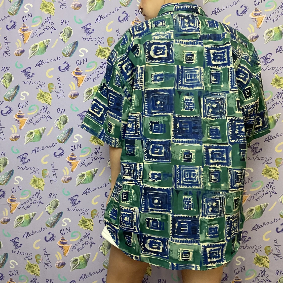 Vintage Sommarskjorta  - 90