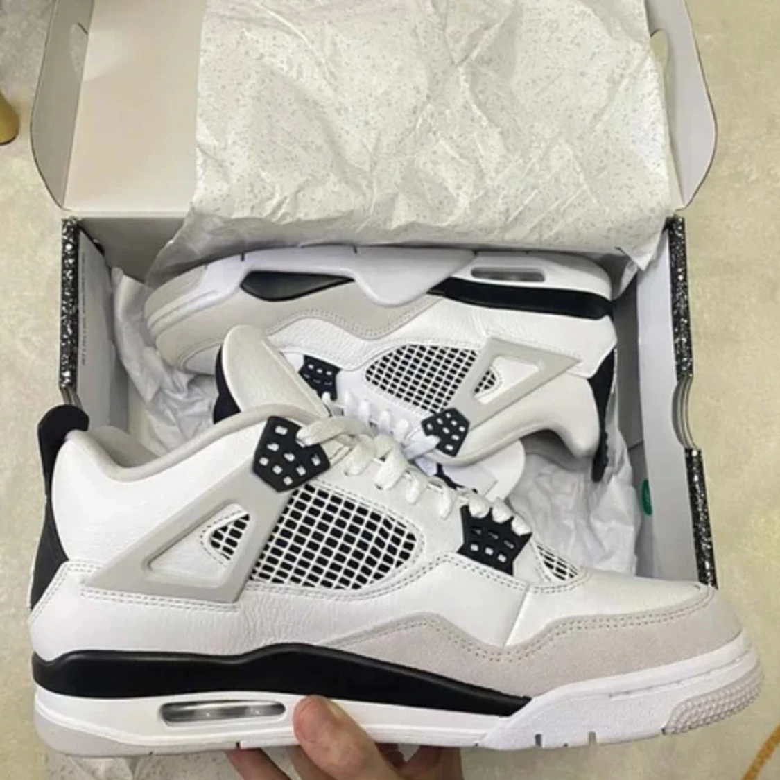 Jordan 4 Military Black  - 90