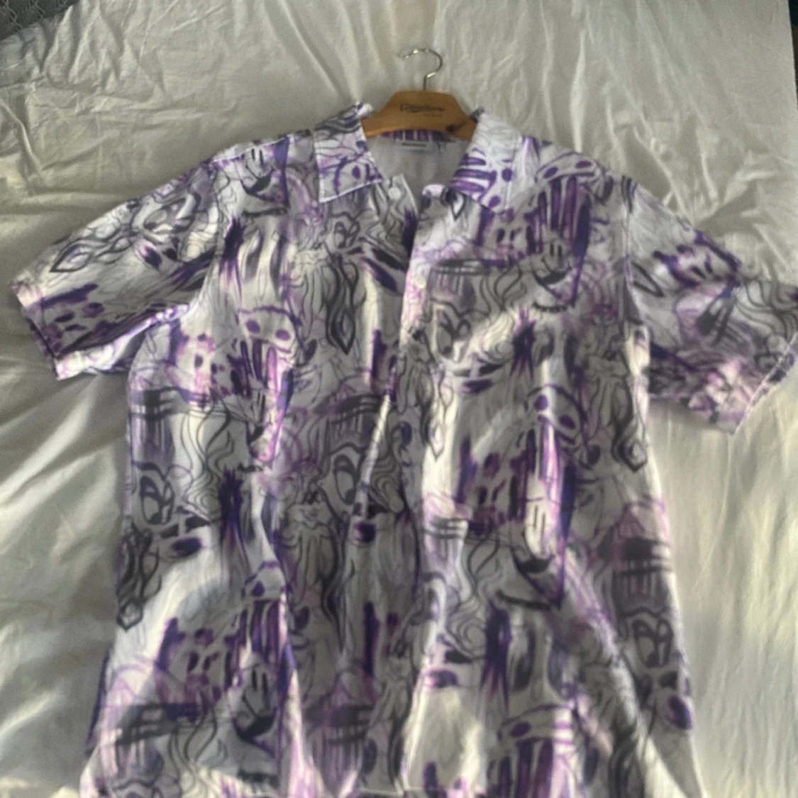 Baggy kortärmad skjorta - 90