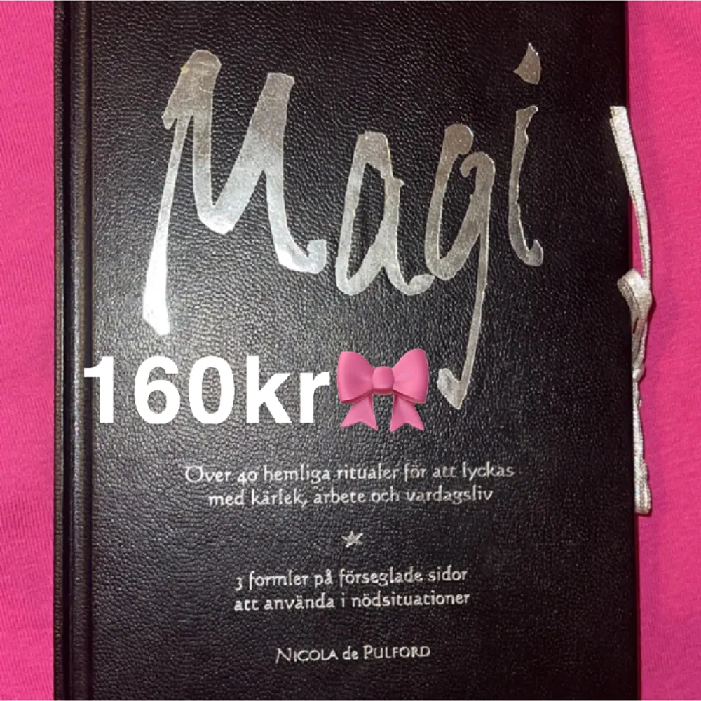 Helt ny ”Magi” bok av Nicola de PULFORD! Köpt för 432kr! Helt ny och aldrig läst 💘. Övrigt.