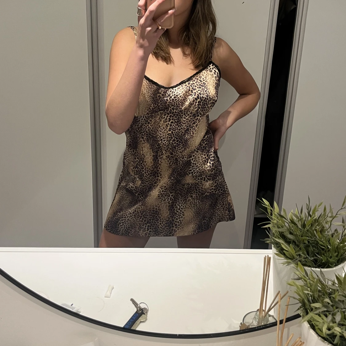 Leopard klänning - 90