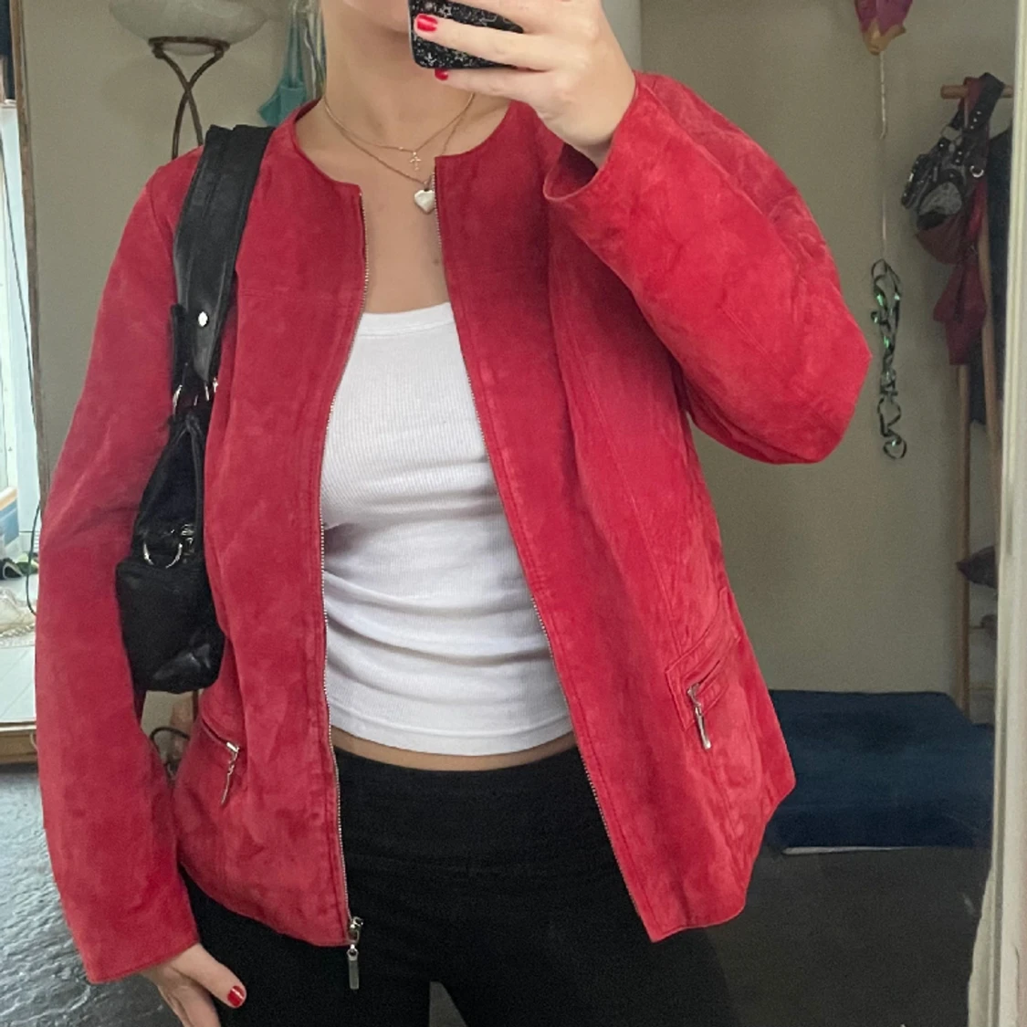 Vintage röd jacka