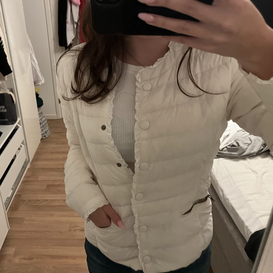 Vit jacka  - 90