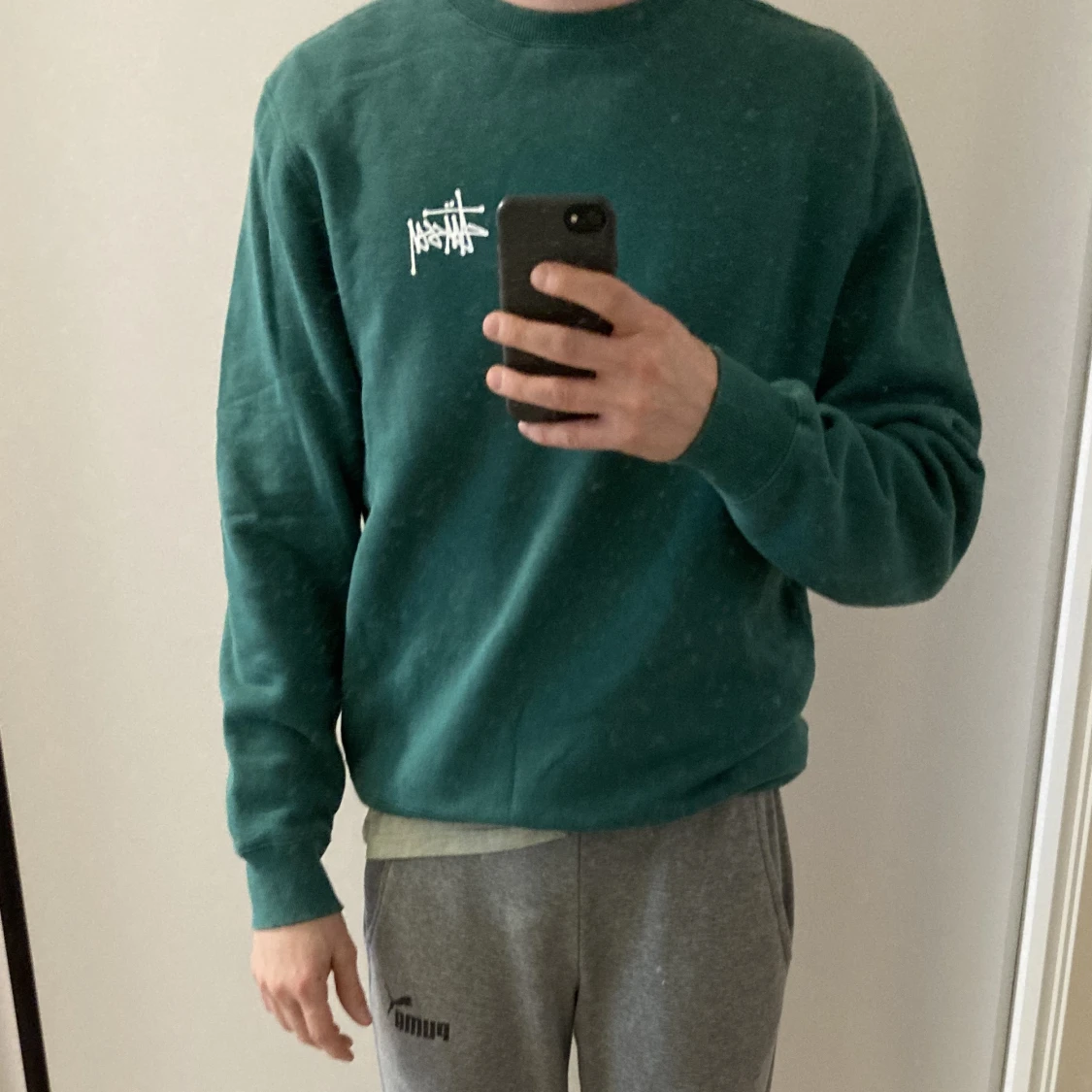 Stussy sweatshirt med tryck - 91