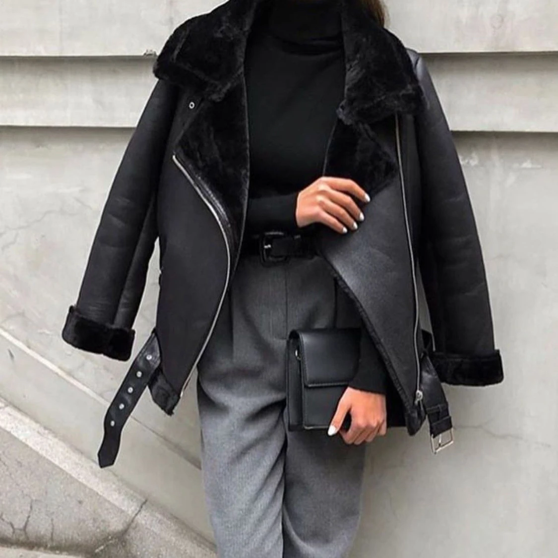 Zara biker/skinnjacka