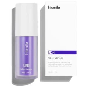 Hismile V34 Colour Corrector Serum - Säljer min Hismile V34 Colour Correcting serum då den tyvärr inte funkade för mig. 30 ml Ändast testad 1 gång, nypris 299💕 Säljer för 175 + köpare står för frakt❣️