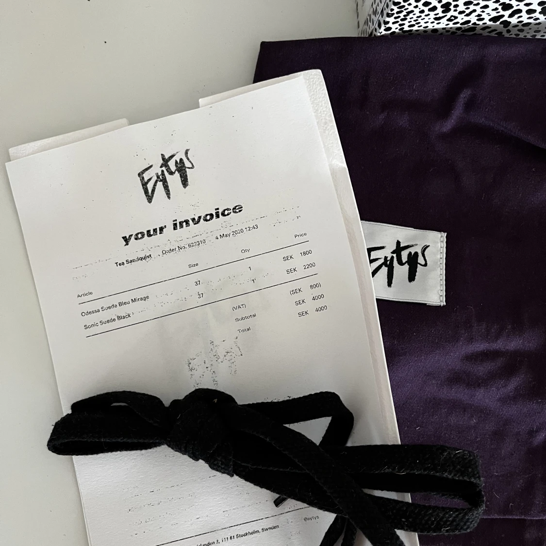 Sonic Suede Black - Eytys sneakers  - 91