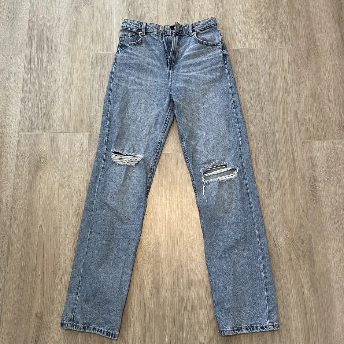 Blåa jeans